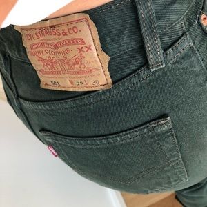 Very rare hunter green vintage 501